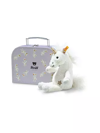 STEIFF | Plüschtier Unica Schlenker-Einhorn im Koffer 20cm | 